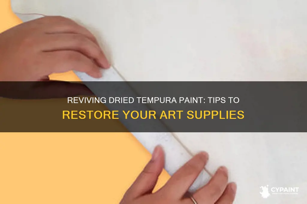 can you restore tempura paint if it