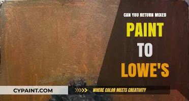 Returning Mixed Paint to Lowe's: A Comprehensive Guide