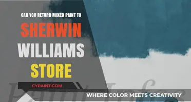 Returning Mixed Paint to Sherwin-Williams: What's the Policy?