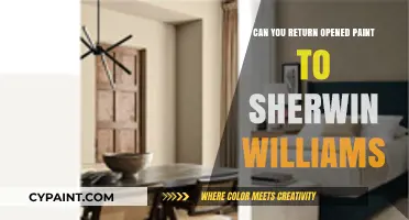 Sherwin-Williams Paint Return Policy: Opened Cans Accepted?