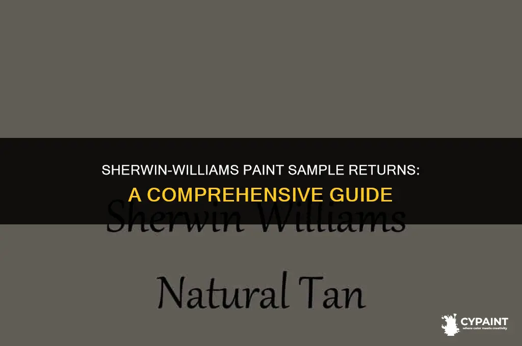 can you return paint samples to sherwin williams