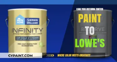 Returning Tinted Paint to Lowe's: Policies and Procedures Explained
