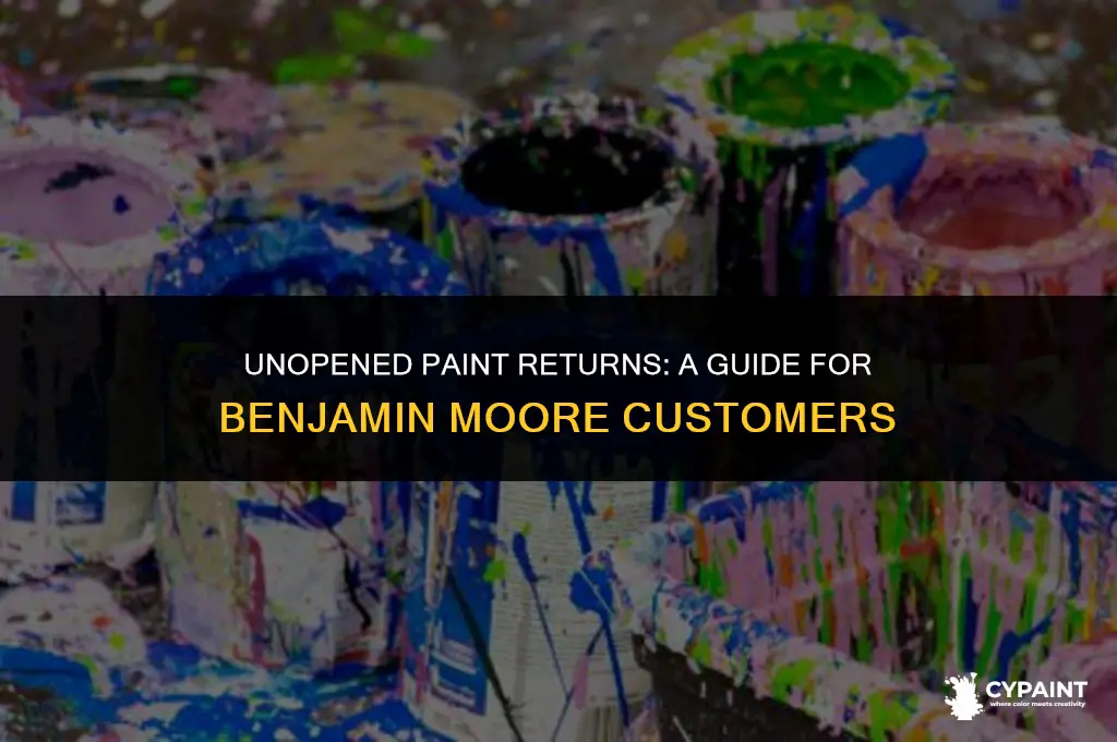 can you return unopened paint to benjamin moore