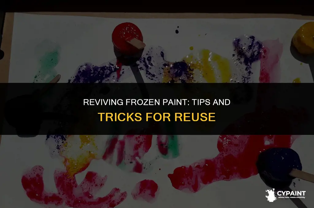 can you reuse paint that has been frozen