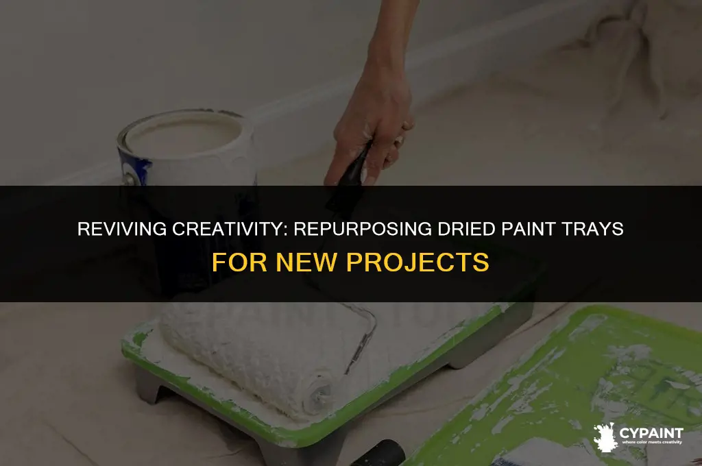 can you reuse paint trays with dried paint