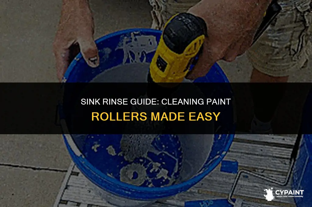 can you rinse paint rollers in the sink