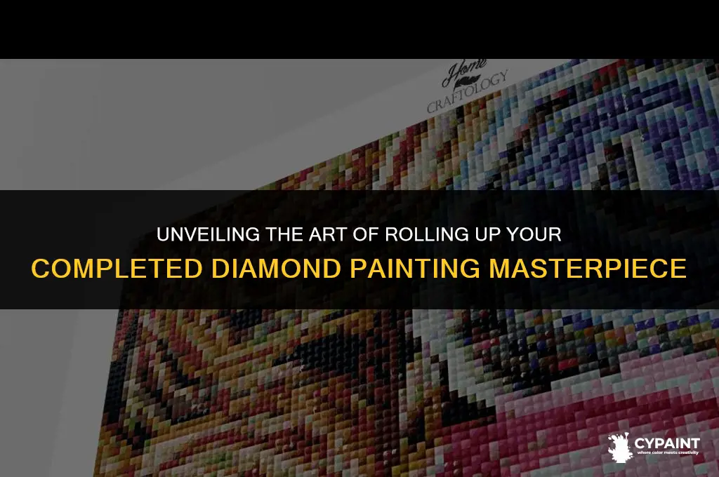 can you roll up a finished diamond painting