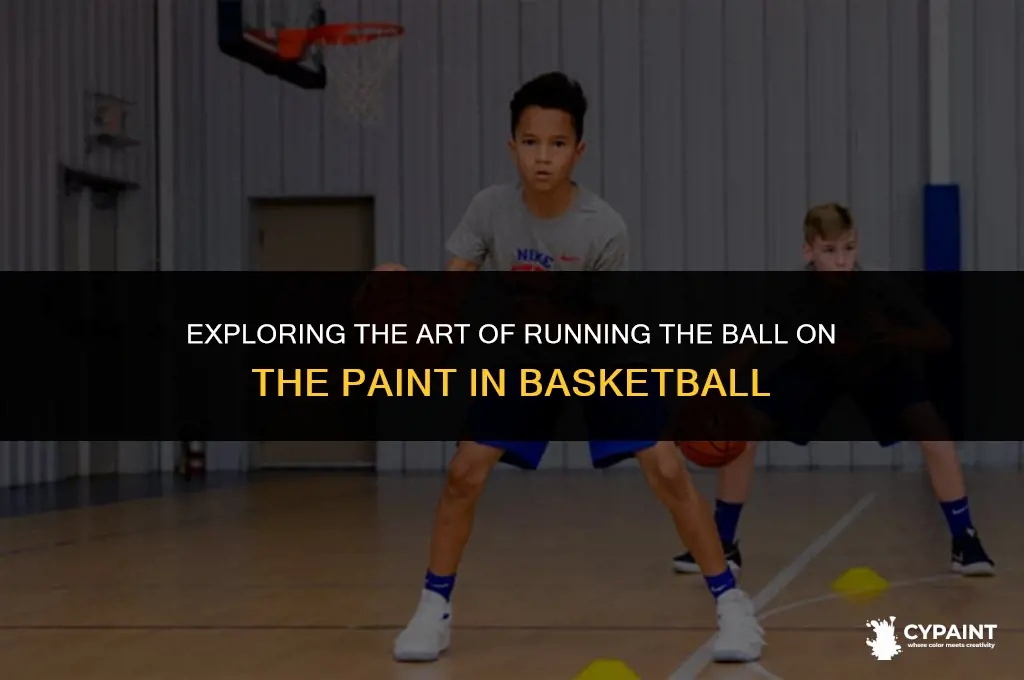can you run the ball on the paint