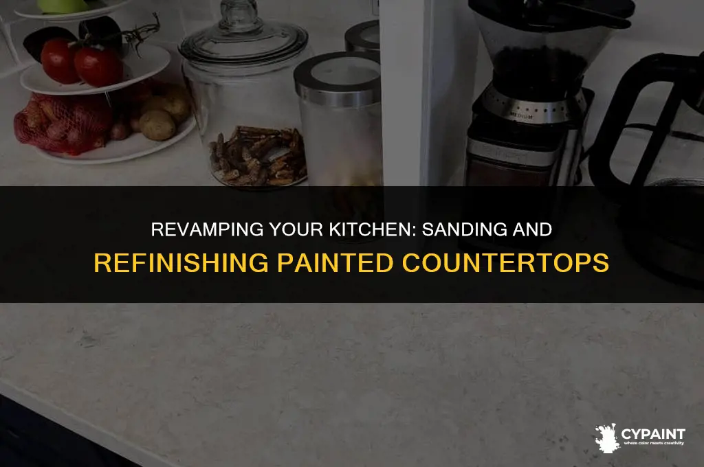 can you sand a refinished countertop afer painting
