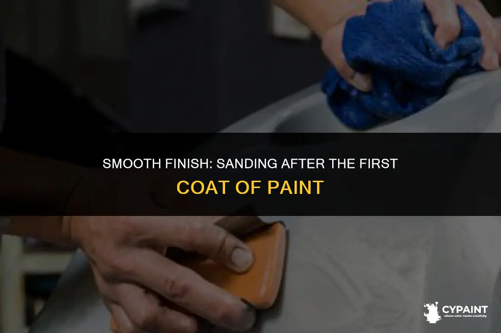 can you sand after first coat of paint