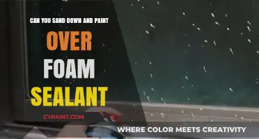 How to Sand and Paint Over Foam Sealant