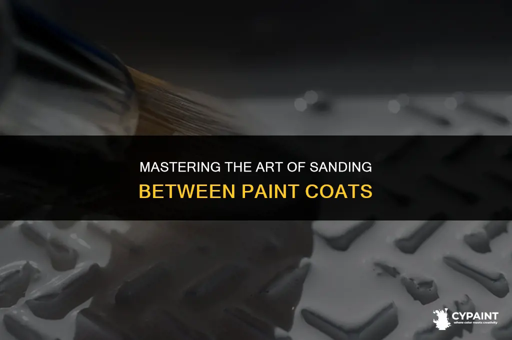 can you sand in between coats of paint
