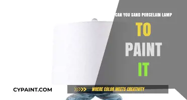 Revamping Your Porcelain Lamp: Sanding and Painting Tips