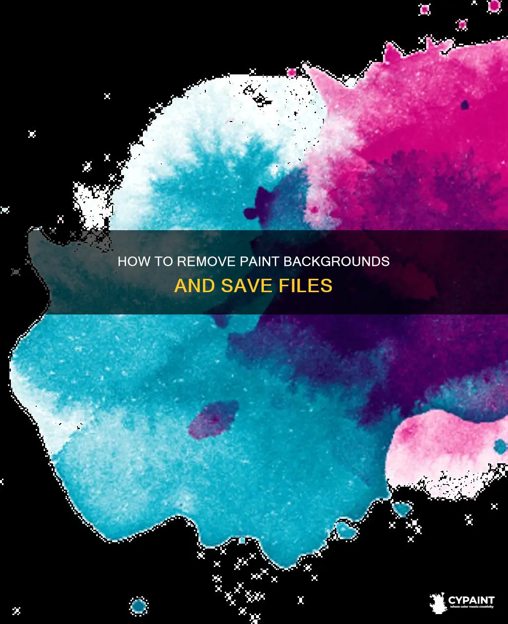 can you save a paint file without the background