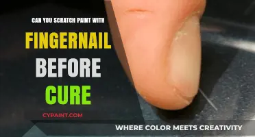 Exploring the Effects of Scratching Paint with Fingernails Pre-Cure