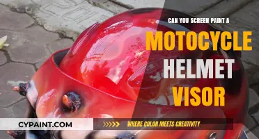 Rev Up Your Ride: Customizing Motorcycle Helmet Visors with Screen Paint