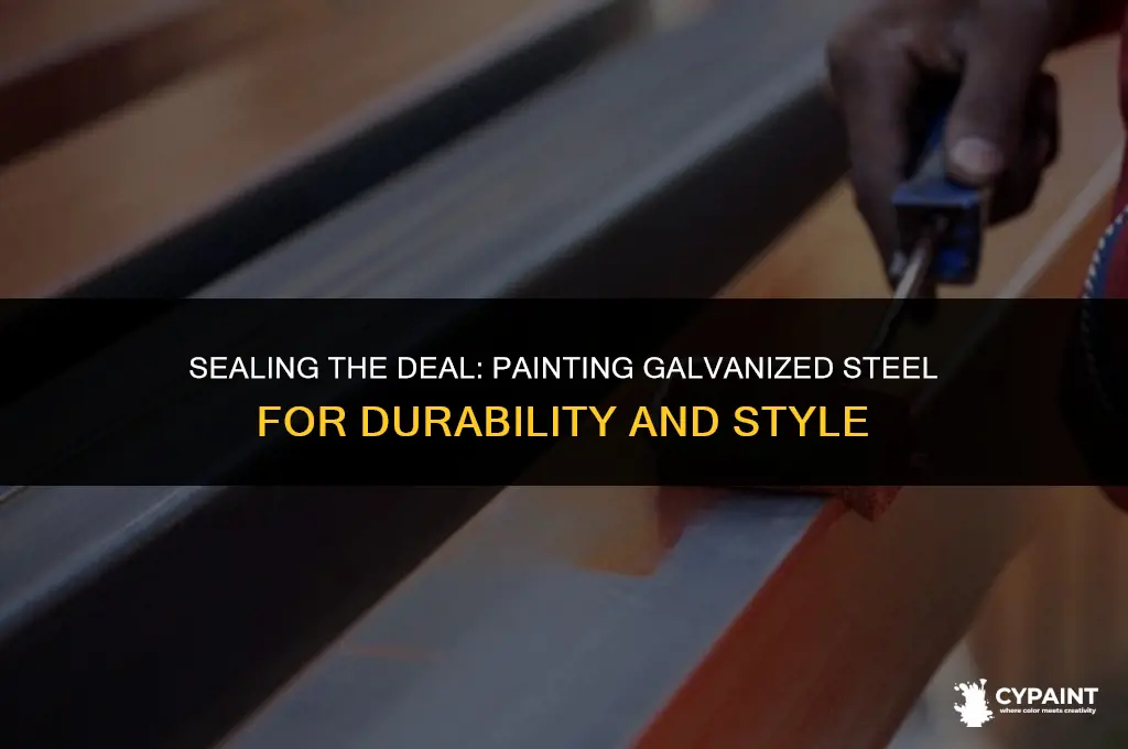 can you seal a paint on galvanized steel