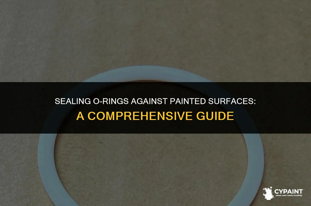 can you seal o-ring against painted surface
