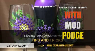 Seal Paint on Glass: Using Mod Podge as a Sealant