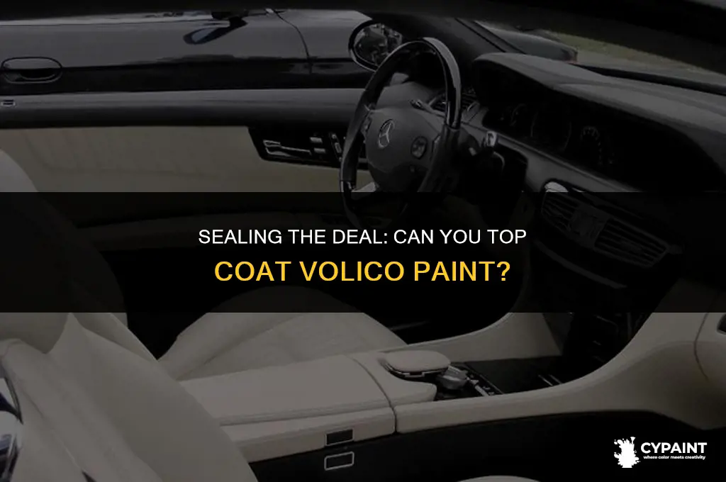 can you seal volico paint with top coat