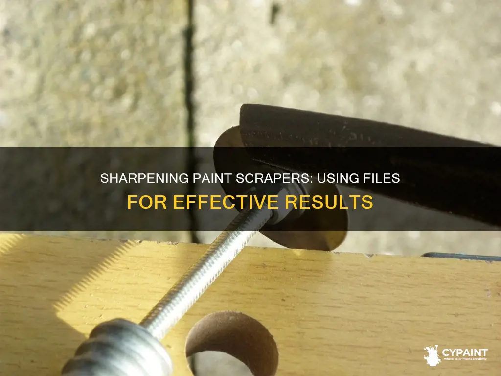 can you sharpen a paint scraper with a file