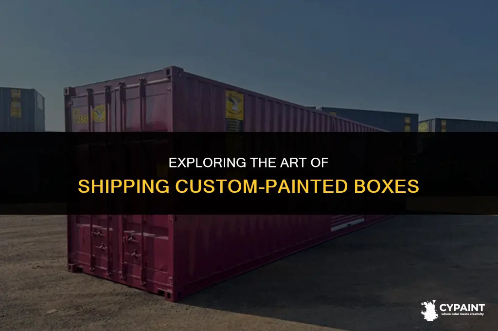 can you ship a box you painted on