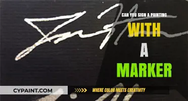 Exploring the Art of Signing Paintings with Markers: Tips and Techniques