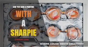 Sharpie on Canvas: A Bold Approach to Signing Your Artwork