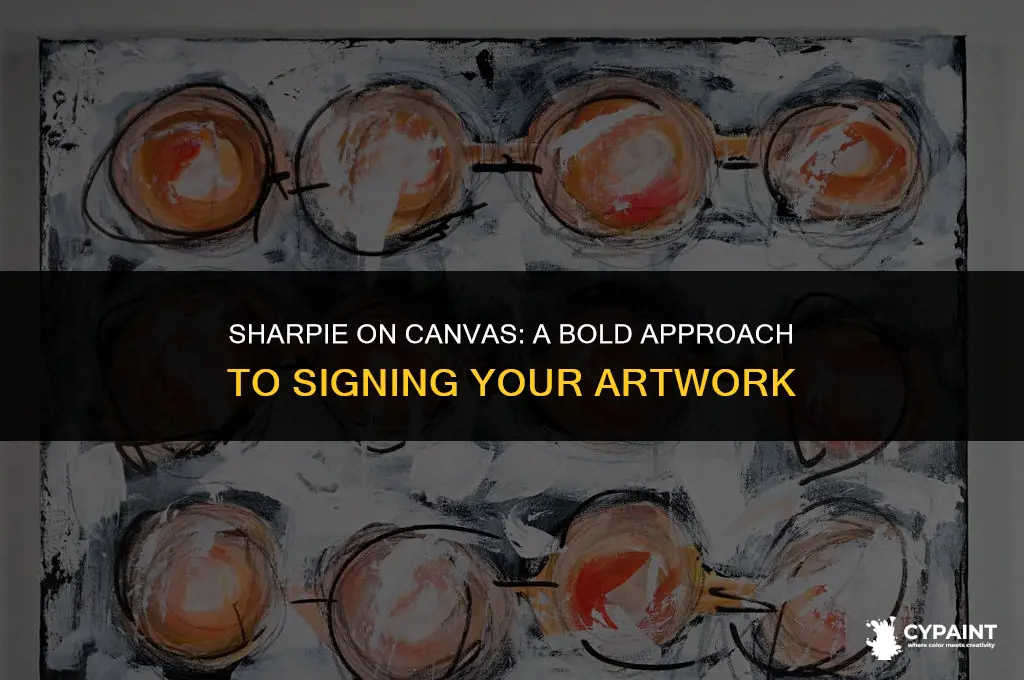 can you sign a painting with a sharpie
