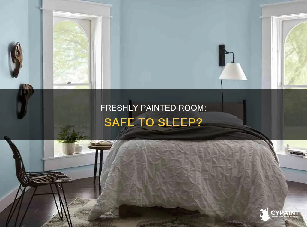 can you sleep in a freshly painted room dulux