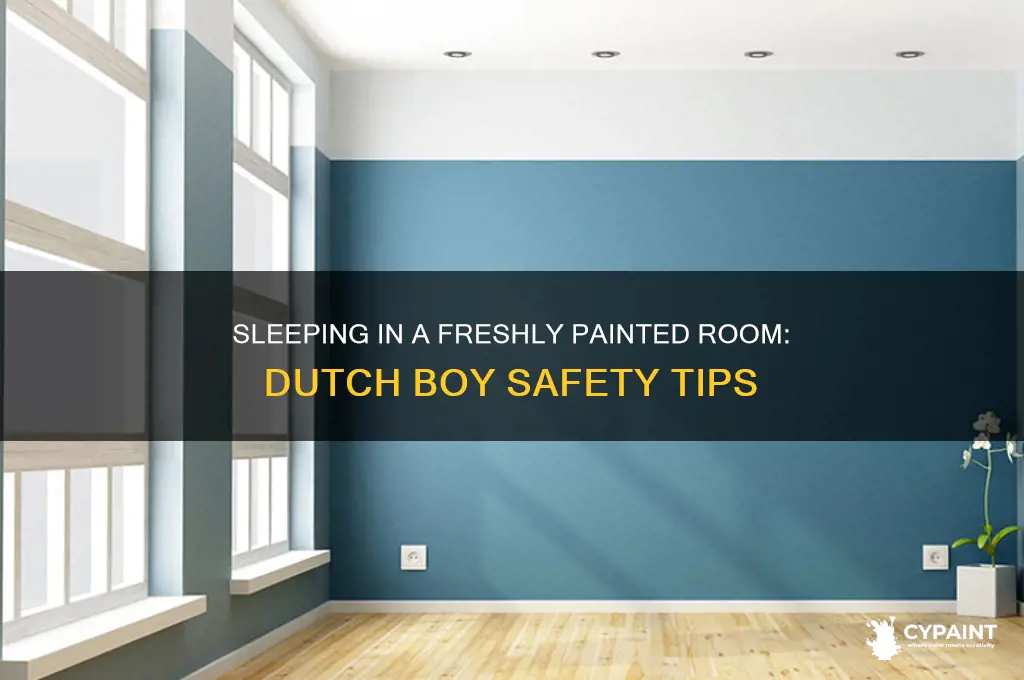 can you sleep in a freshly painted room dutch boy