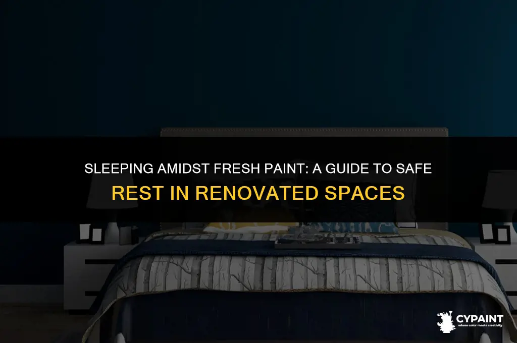 can you sleep in room with wet paint