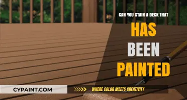 Staining a Painted Deck: Is It Possible?