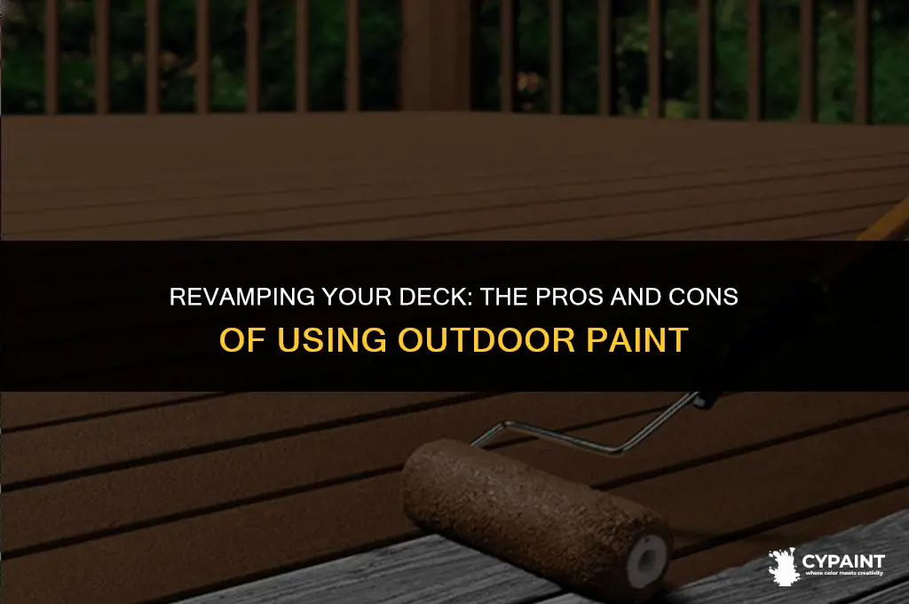 can you stain a deck with outdoor paint