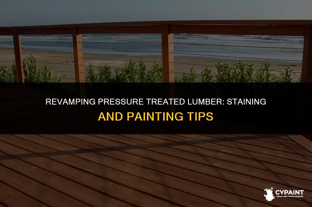 can you stain or paint pressure treated lumber