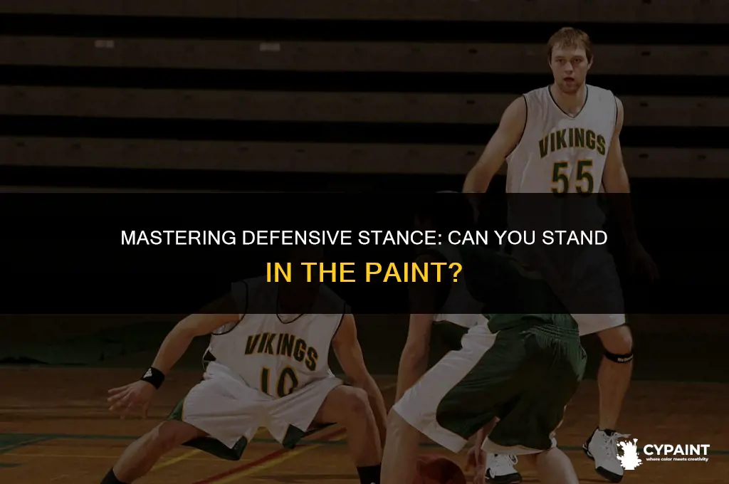 can you stand in the paint on defense