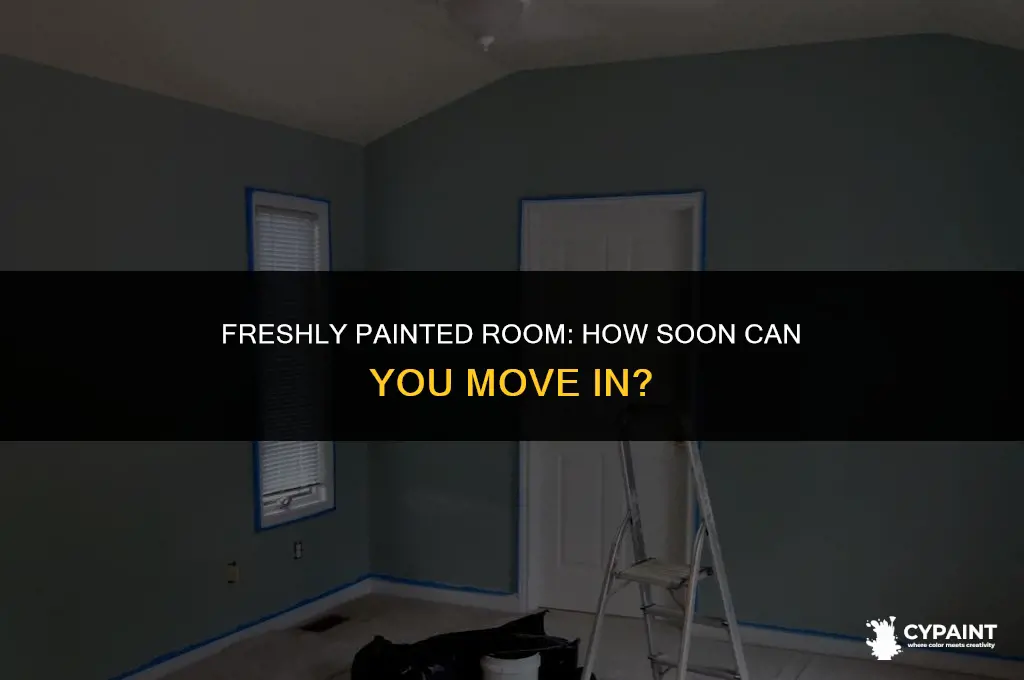 can you stay in a room after painting
