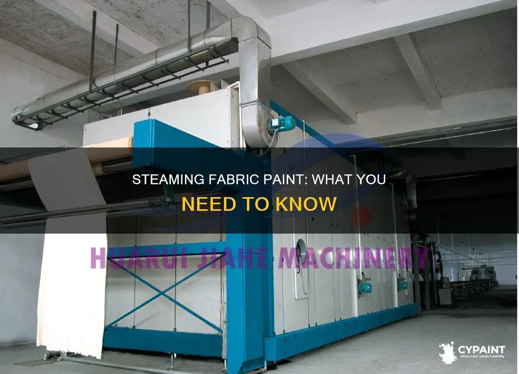 can you steam an item that is fabric painted