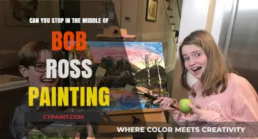 Can You Pause Mid-Painting? Exploring Bob Ross's Artistic Process