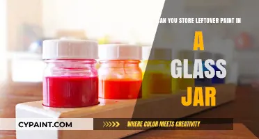 Storing Leftover Paint: Glass Jars as a Safe Option