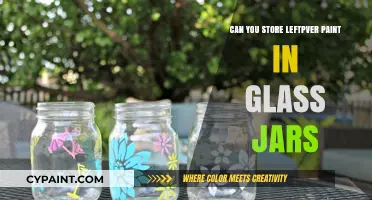Smart Storage: Glass Jars for Leftover Paint