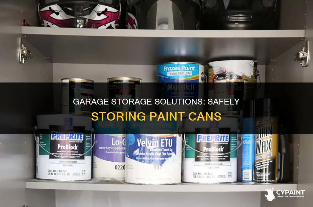 can you store paint cans in the garage