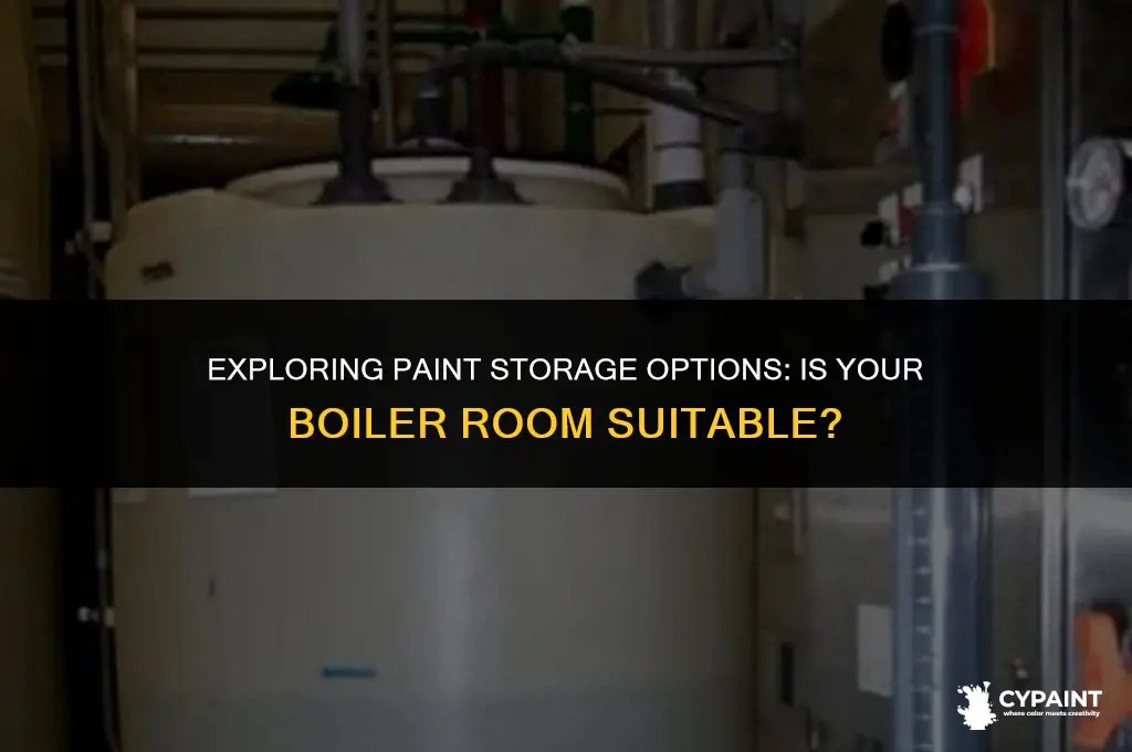 can you store paint in a boiler room
