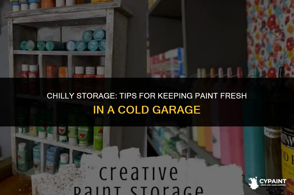 can you store paint in a cold garage