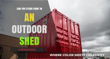 Safely Storing Paint in Your Outdoor Shed: Tips and Tricks