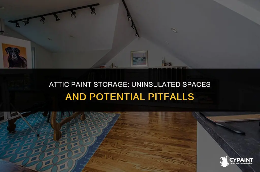 can you store paint in an uninsulated attic