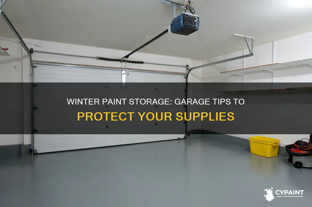 can you store paint in the garage in the winter