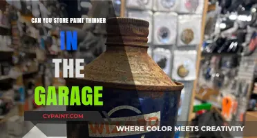 Safely Storing Paint Thinner in Your Garage: Tips and Precautions
