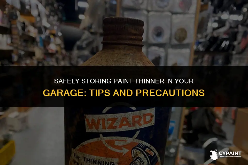 can you store paint thinner in the garage