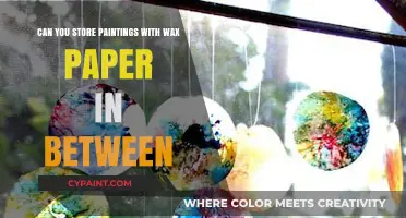 Storing Paintings: Wax Paper Method
